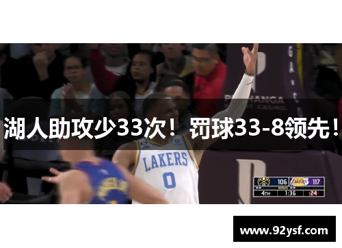 湖人助攻少33次！罚球33-8领先！